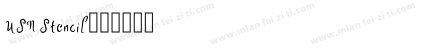 USN Stencil字体转换